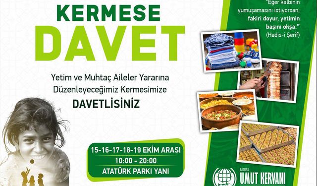 Geliri ihtiyaç sahiplerine gidecek kermes kapılarını açıyor