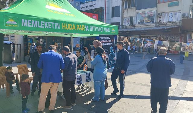 HÜDA PAR Gaziantep Gençlik Kolları "Ülkemde siyonist istemiyorum" imza kampanyası başlattı