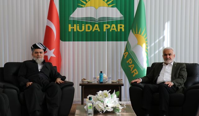 HÜDA PAR Genel Başkanı Yapıcıoğlu, Kürdistan Adalet Topluluğu Partisi Genel Başkanı Bapir’i ağırladı