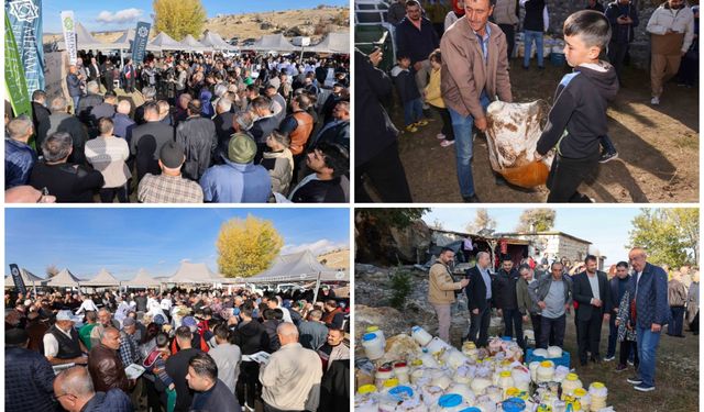 Kızılören’de asırlık “Mağaradan Peynir Çıkarma” geleneği şölen havasında yaşatıldı