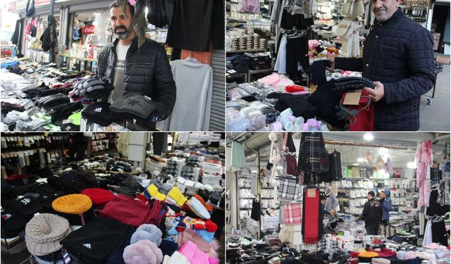Atkı, eldiven ve bere tezgâhta kaldı: Esnaf havaların soğumasını bekliyor
