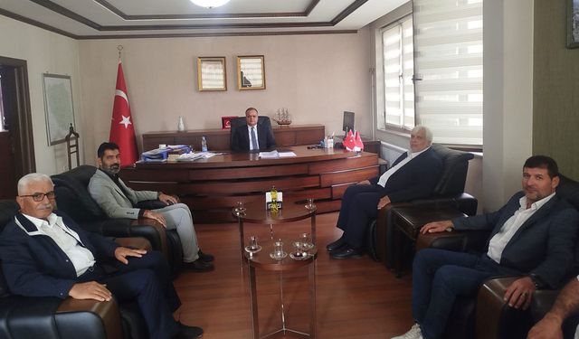 HÜDA PAR Mersin İl Başkanı Demir'den Mut Kaymakamı Çelikkol'a ziyaret