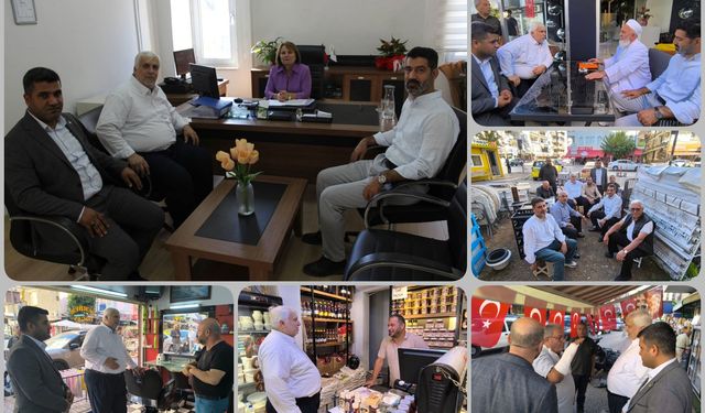 HÜDA PAR Mersin İl Başkanlığından Yenişehir Nüfus Müdürlüğüne ziyaret ve esnafla buluşma