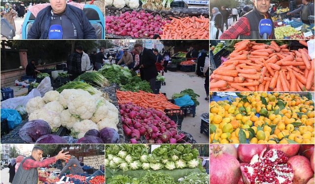 Vitamin deposu kışlık meyve ve sebzeler tezgahlardaki yerini aldı 