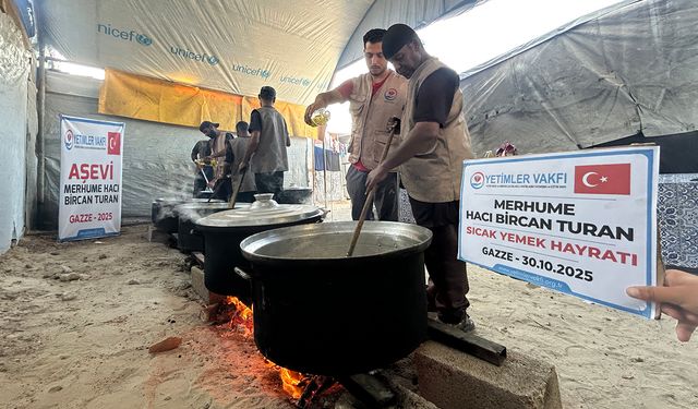 Yetimler Vakfı hayırseverlerin sofralarını Gazze'ye taşımaya devam ediyor