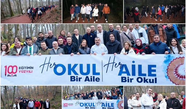 Bakan Tekin, "Aile Yılı" etkinlikleri kapsamında öğretmenlerle doğa yürüyüşü yaptı