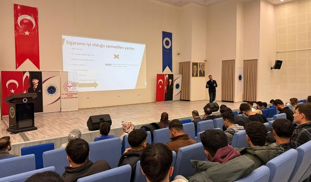 Batman'da tütün ürünlerinin sağlık üzerindeki etkilerine ilişkin seminer düzenlendi