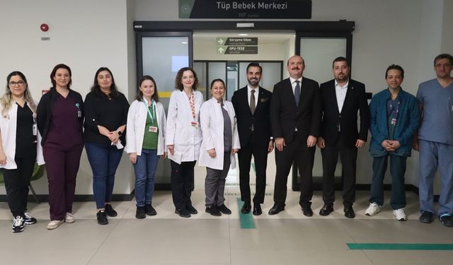 Bursa Şehir Hastanesi Tüp Bebek Merkezi'nde ilk bebek dünyaya geldi