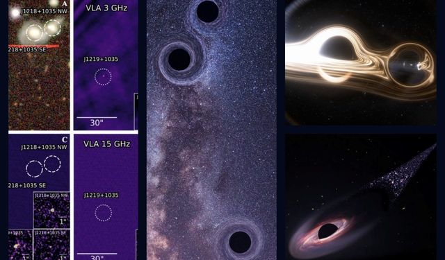 Evrende eşi nadir görülen olay: Üç aktif kara delik aynı sistemde