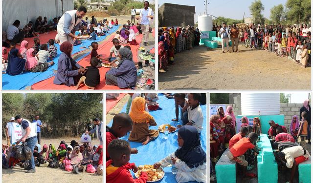 IHO EBRAR, Etiyopya'da su kuyusu açtı, ekmek ve sıcak yemek dağıttı