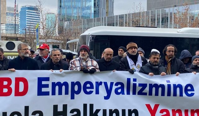 ASTP’den ABD Büyükelçiliği önünde Venezuela protestosu