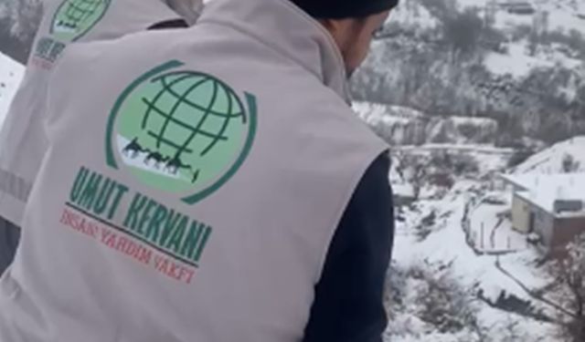 Batman'da Umut Kervanı kış şartlarında yaban hayvanlarını unutmadı