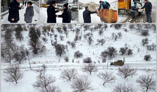 Battalgazi'de kar mesaisi: 104 mahallede çalışmalar sürüyor