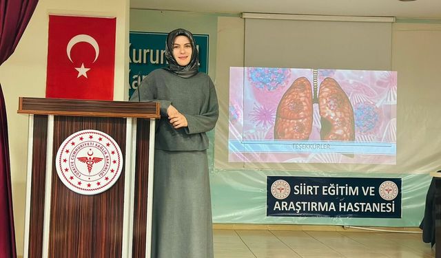 Siirt’te sağlık çalışanlarına verem farkındalık eğitimi