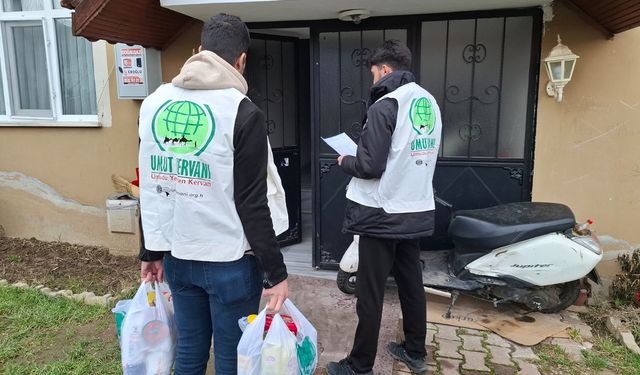 Umut Kervanı'ndan Düzce’de ihtiyaç sahibi ailelere yardım