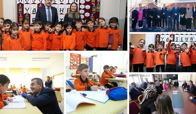 Bakan Tekin, Artvin’de Çoruh İlkokulu’nu ziyaret etti