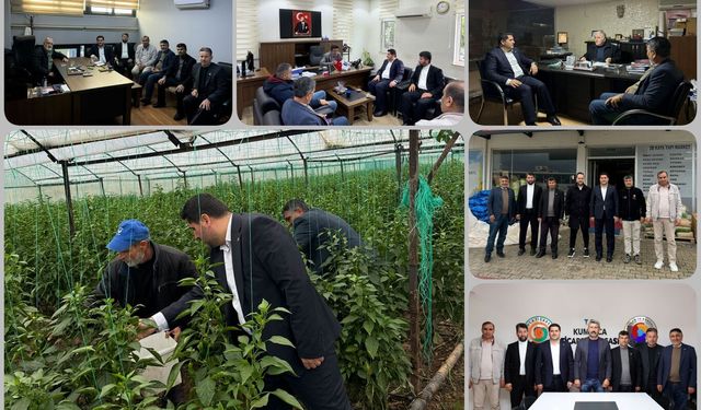 HÜDA PAR Antalya Teşkilatından, Kumluca'da sektör temsilcileri ve üreticilere ziyaret 