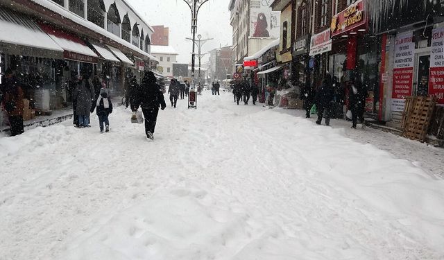 HÜDA PAR’dan Ağrı'daki kar temizleme çalışmalarının yetersizliğine "sembolik karneyle" tepki