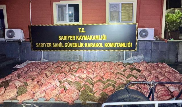 İstanbul’da kaçak avlanan 1,8 ton kalkan balığına el konuldu