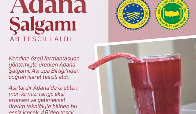 Adana şalgamı AB tescili aldı