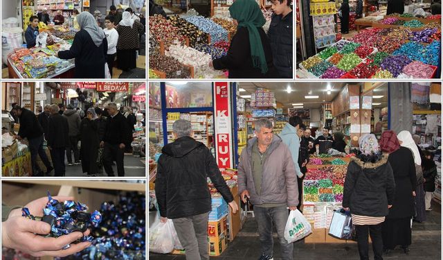 Batman'da bayram şekeri yoğunluğu