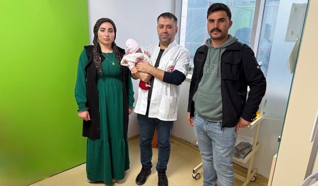 Gastroşizisli bebek Diyarbakır'da sağlığına kavuştu