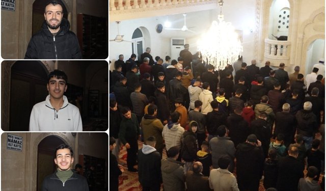 Kadir Gecesi’ni camilerde ihya eden Mardinliler: Bu mübarek gecede özellikle Gazze unutulmamalı