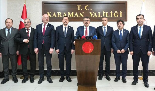Karaman il eğitim değerlendirme toplantısı, Bakan Tekin'in başkanlığında yapıldı
