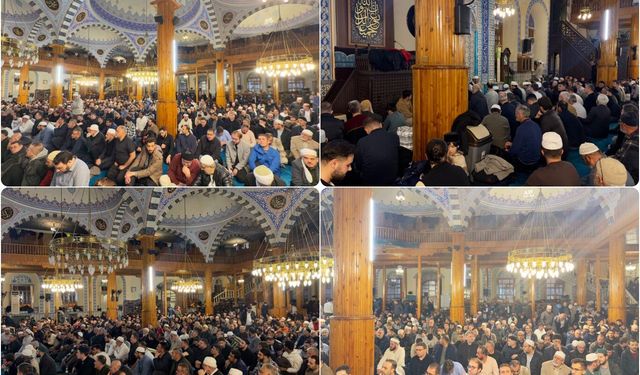 Konya’da Kadir Gecesi’nde Kapu Camii dolup taştı