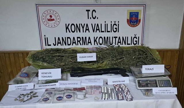 Konya’da uyuşturucu operasyonu: 41 şüpheli yakalandı
