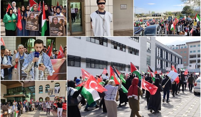 Bursa'da öğrencilerden küresel zulme tepki: Sessizlik suça ortaklıktır