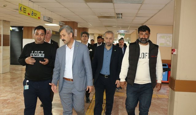 HÜDA PAR heyeti saldırıda yaralananları ziyaret etti
