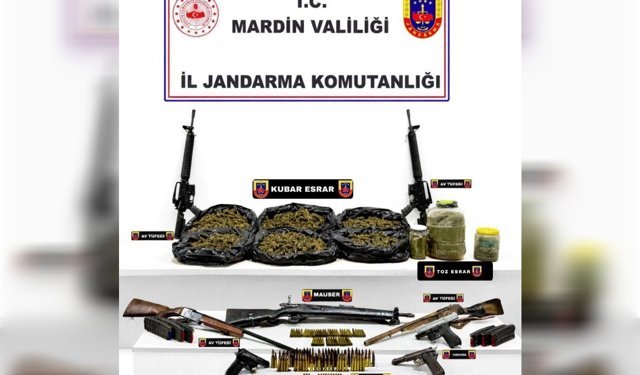 Mardin'de düzenlen operasyonunda 35 kilo uyuşturucu ele geçirildi