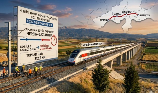 Mersin, Adana, Osmaniye, Gaziantep hızlı tren projesinde sona yaklaşılıyor