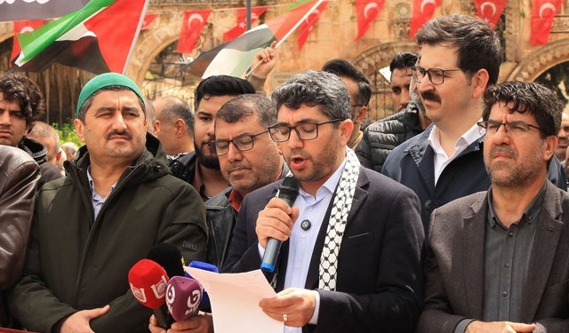 Şanlıurfa'da STK Platformu'ndan Gazze açıklaması: 'Mescid-i Aksa yalnız değildir'
