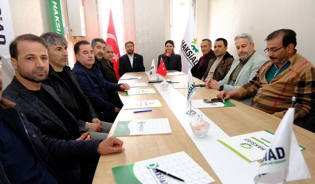 Van TSO Başkan Adayı Bayram'dan HAKSİAD'a ziyaret