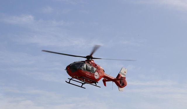 Ambulans helikopter 7 aylık bebek için havalandı