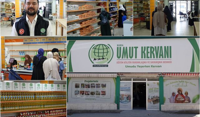 Bursa Umut Kervan'ından bayram öncesi yüzlerce aileye yardım
