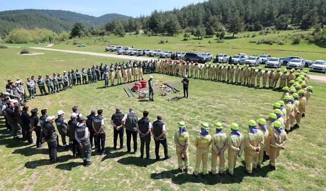 Bursa'da orman yangınlarına karşı kapsamlı tatbikat başlatıldı