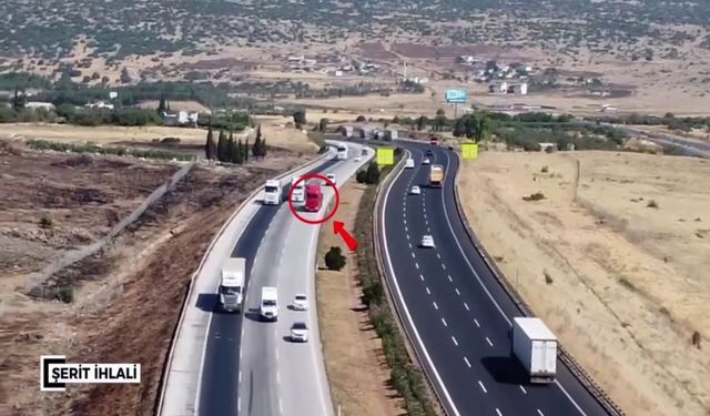 Gaziantep'te drone destekli radar denetimleri: Bin 346 araca ceza