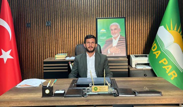 HÜDA PAR Sason'da İsmail Ergin yeniden başkan seçildi