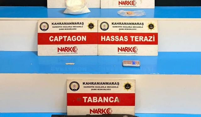 Kahramanmaraş'ta 1 kilogram metamfetamin ele geçirildi: 1 tutuklama