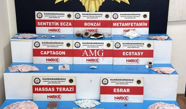 Kahramanmaraş'ta uyuşturucu operasyonlarında 3 tutuklama