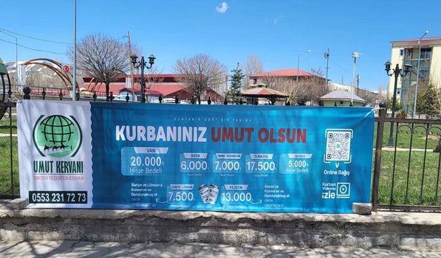 Umut Kervanı Van'da kurban hazırlıklarına başladı