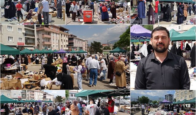 Umut Kervanının bayram öncesi açtığı yardım kermesine yoğun ilgi