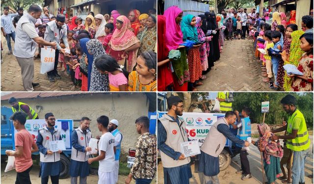 Yardım kuruluşları kurban etlerini Bangladeşli mazlumlara ulaştırdı
