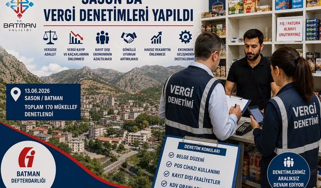 Batman'da 170 mükellefe vergi denetimi