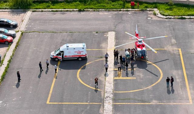 Bitlis'te doğan bebek hava ambulansıyla Ağrı'ya sevk edildi!