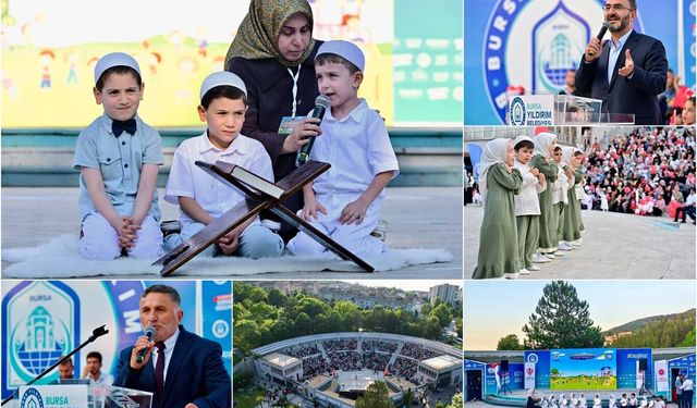 Bursa'da 4-6 yaş Kur'an kursları yıl sonu programı düzenlendi