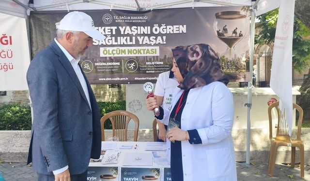 Bursa'da bir haftada 12 bin 800 kişinin hareket yaşı ölçüldü